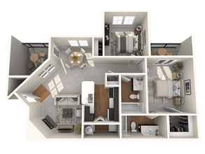 B1 - 850 Sq. Ft. 1221 floor plan